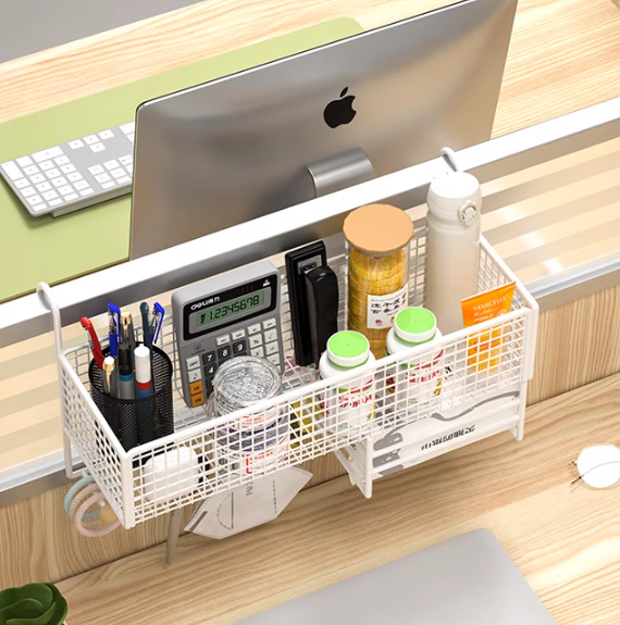 柳點生活 壁掛辦公桌收納架 (1kg)
