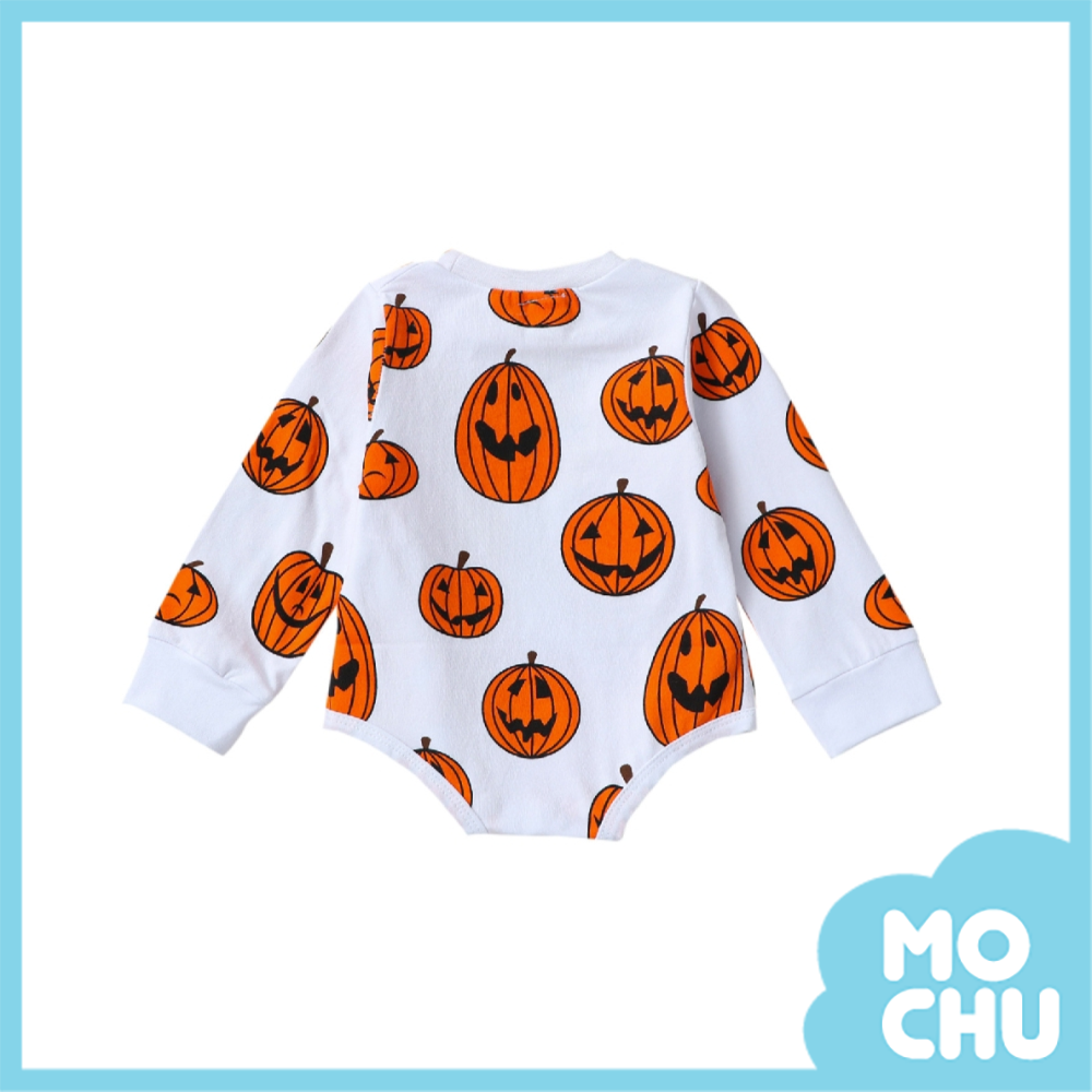 (90cm現貨)微笑南瓜長袖包屁衣