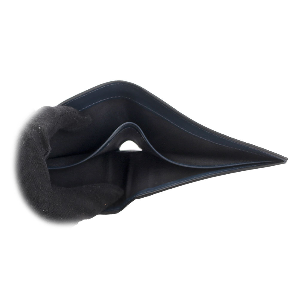 【MONT BLANC】Extreme 風尚系列3.0 牛皮對開6卡短夾(墨藍色) 198063