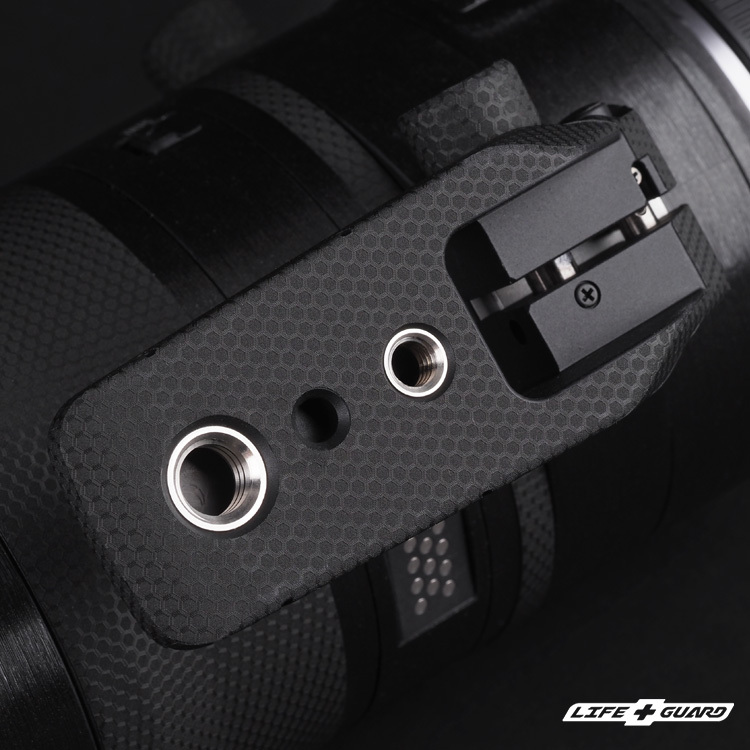 LIFE+GUARD 腳架環貼膜質感特寫，LIFE+GUARD 設計風格