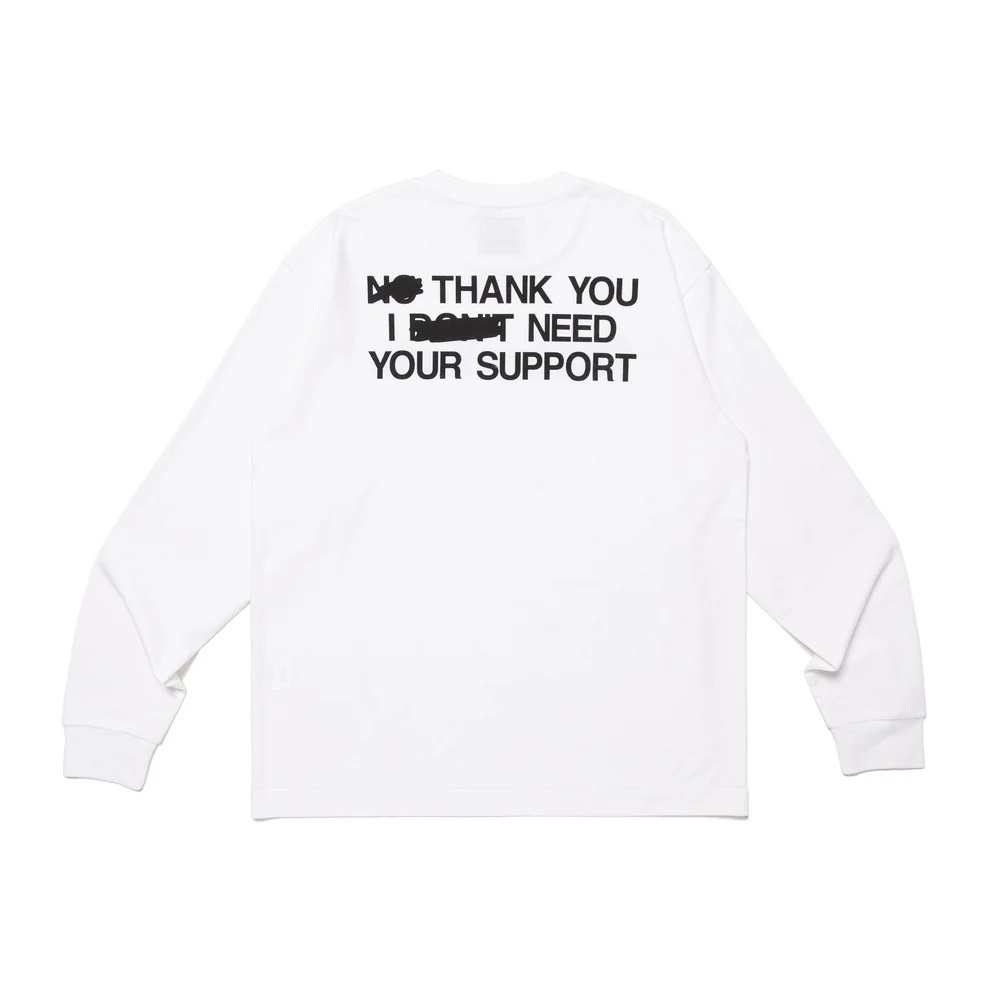 Human Made HEART LONG SLEEVE T-SHIRT#2 Wasted Youth