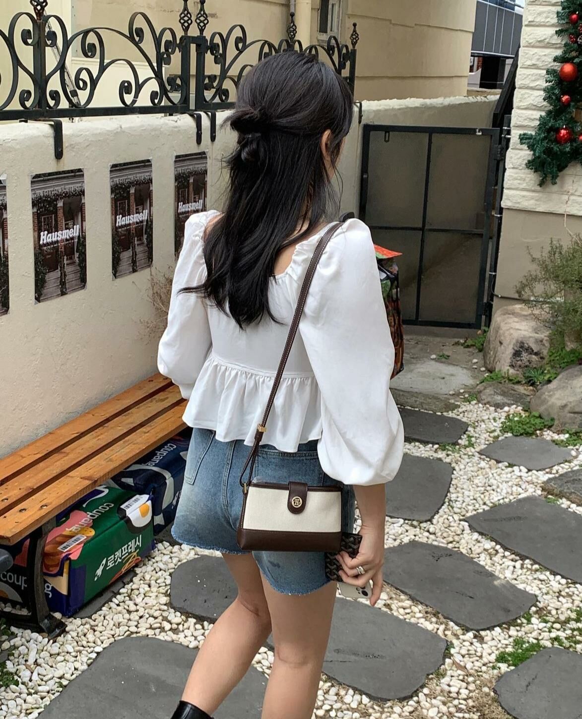 Depound Town Bag Mini Cross(Brown)