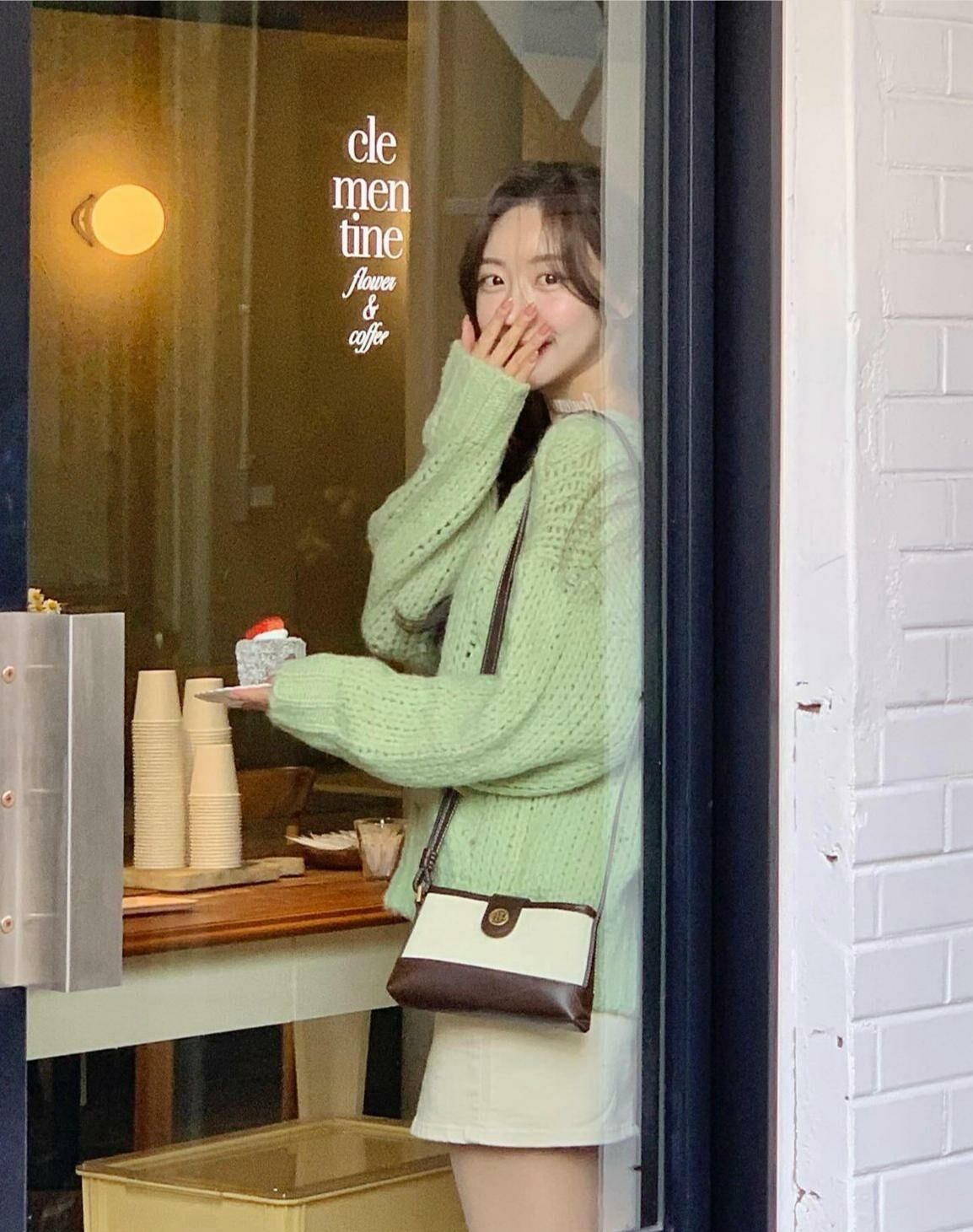 Depound Town Bag Mini Cross(Brown)