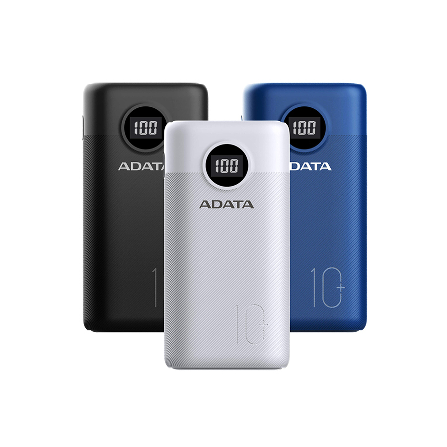 ADATA威剛 20000mAh 18W 快充 PD 行動電源 黑 藍 白 P20000QCD