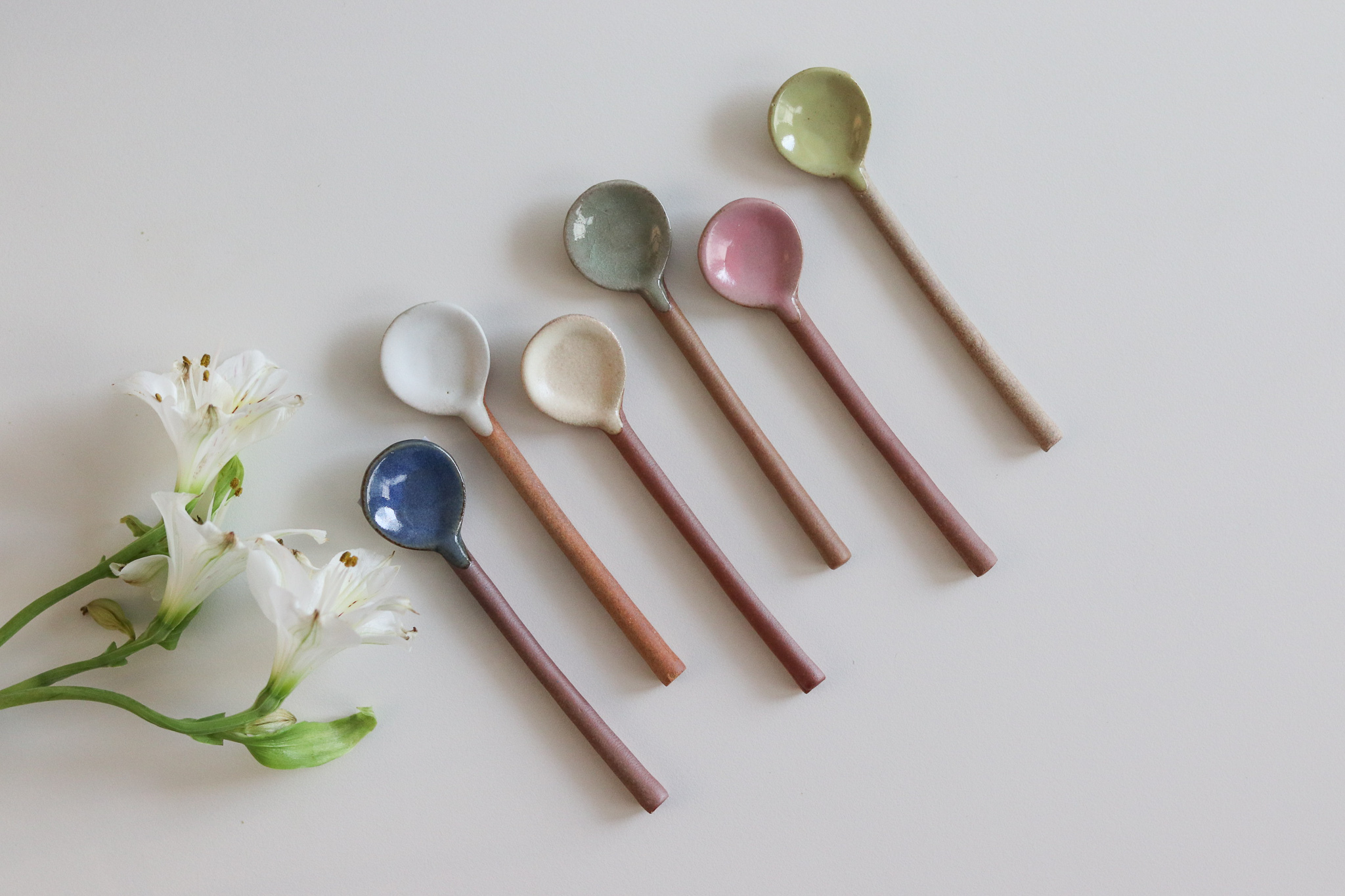 日本 陶製 調味匙 攪拌匙