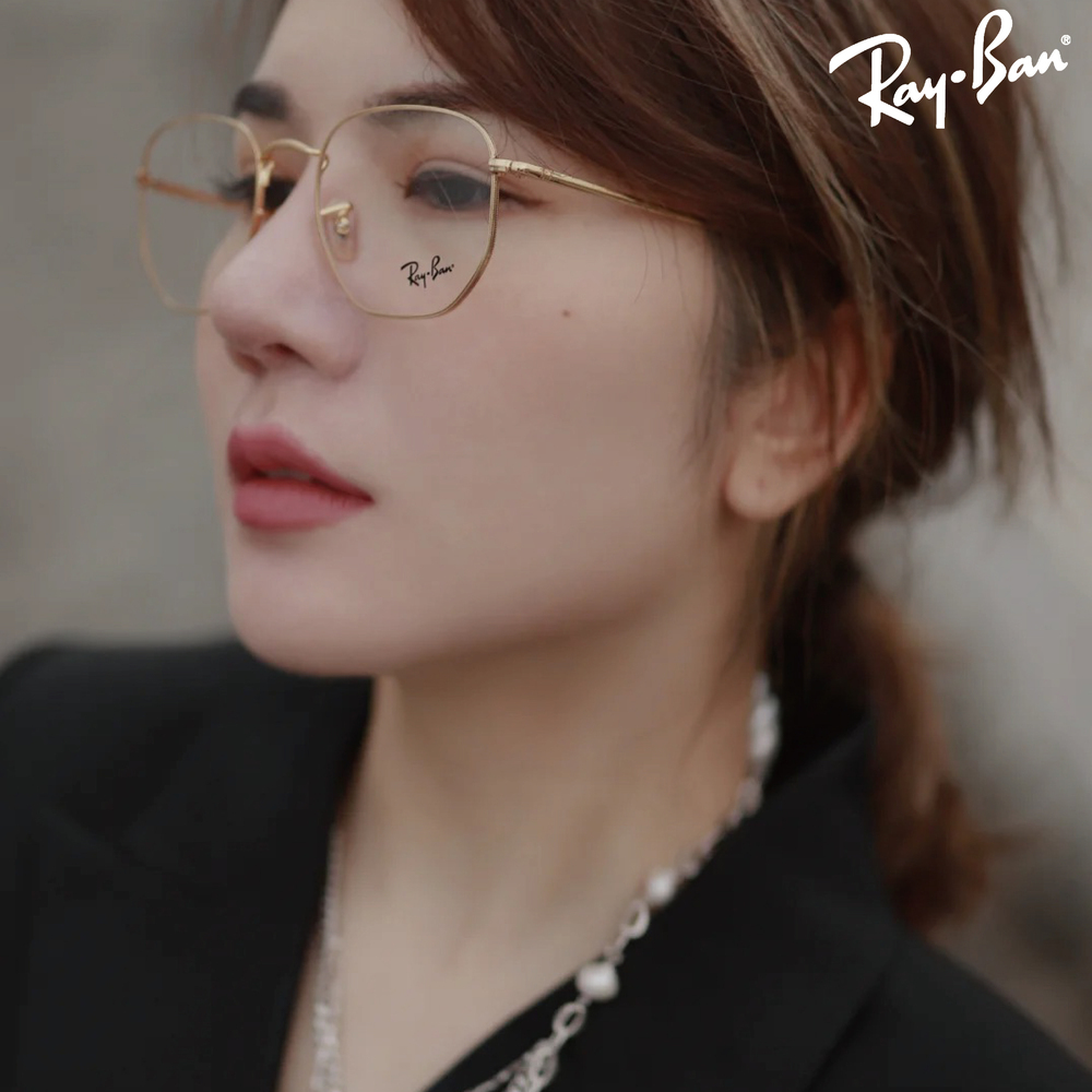 【RayBan】RB6448 2500-54mm 紳士金屬多邊框光學眼鏡♥