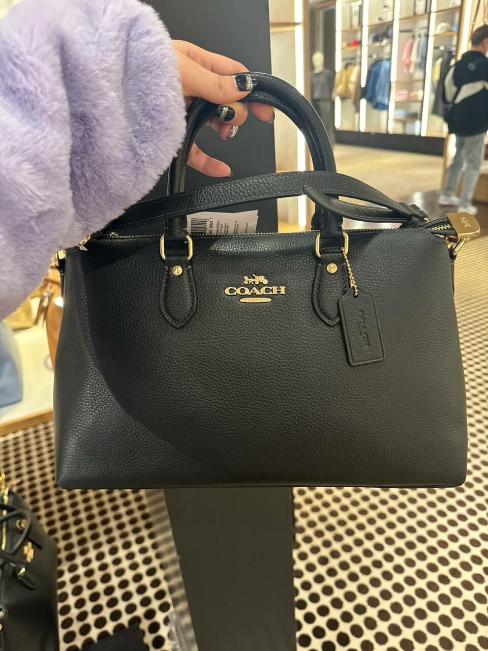 [S] COACH CR156 RFB GRG SATCHEL,IM/BLACK, 196395289257 (SCO759)