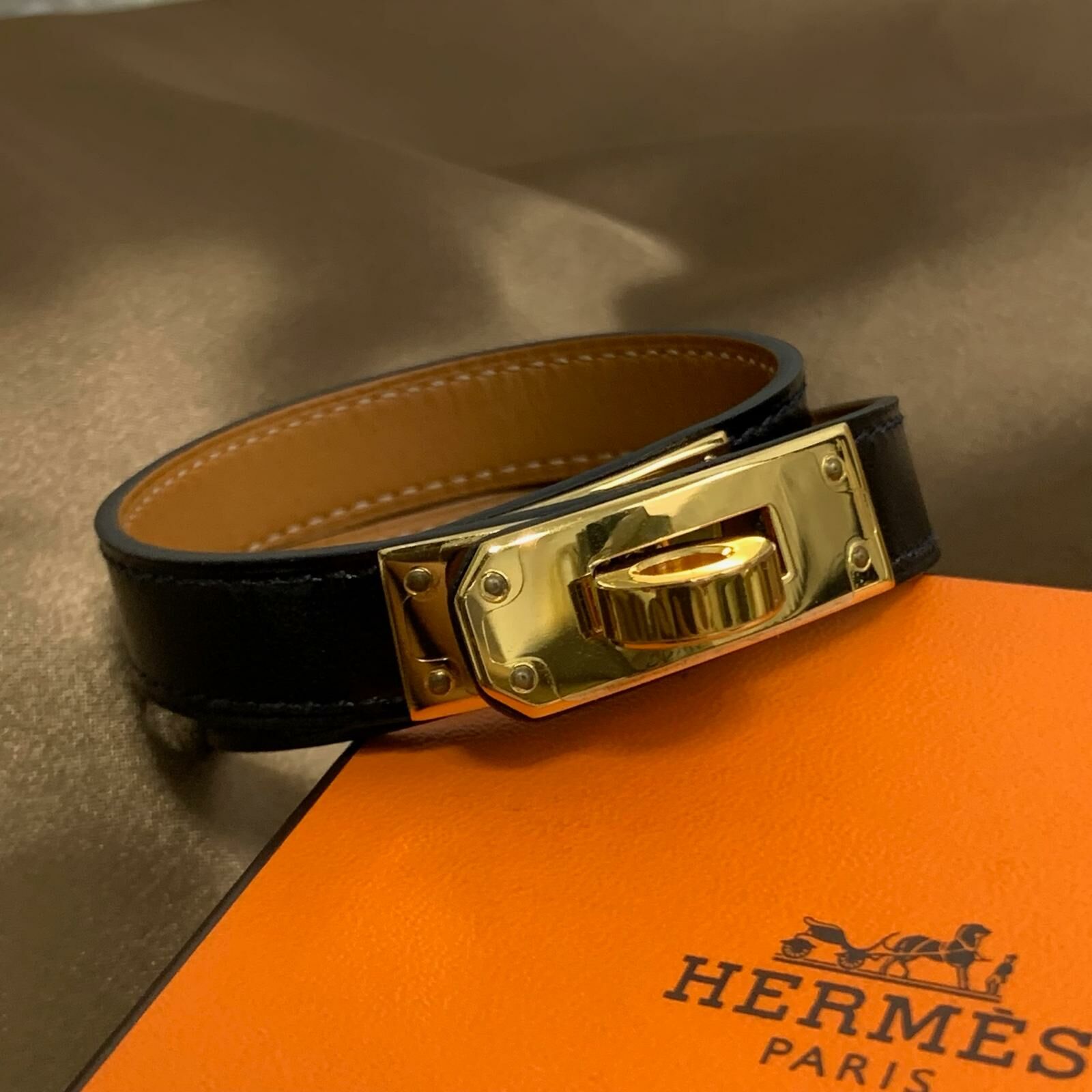 Hermes Kelly double tour bracelet