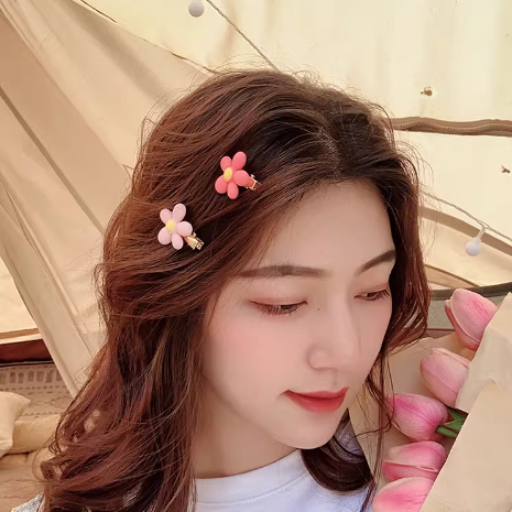 [5 FOR RM10] Cute Light Pink Flower Hair Clip