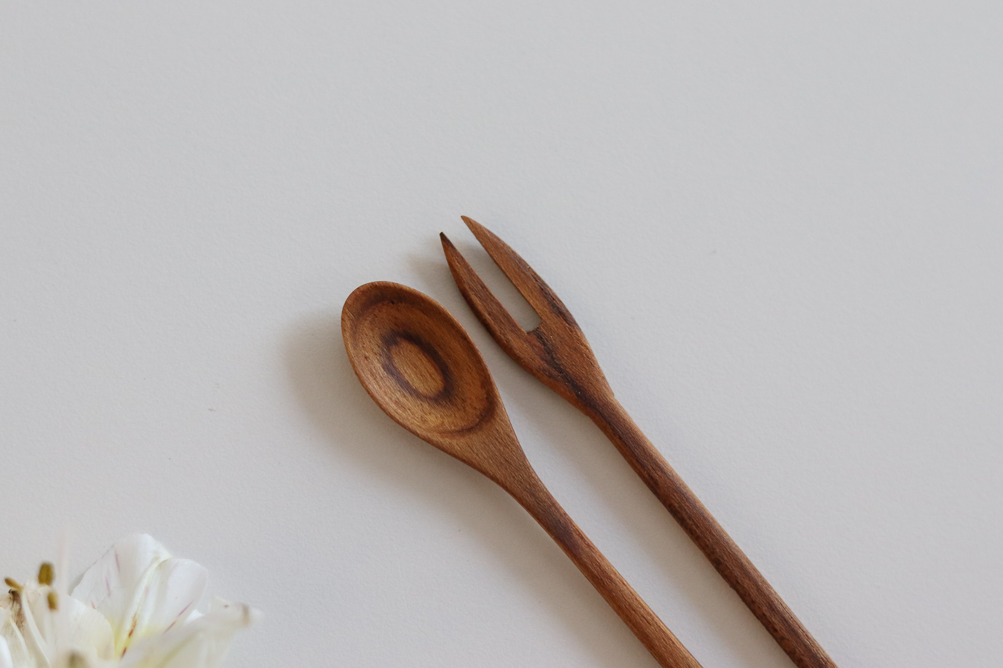 Co-Labo 柚木 9cm 迷你叉匙