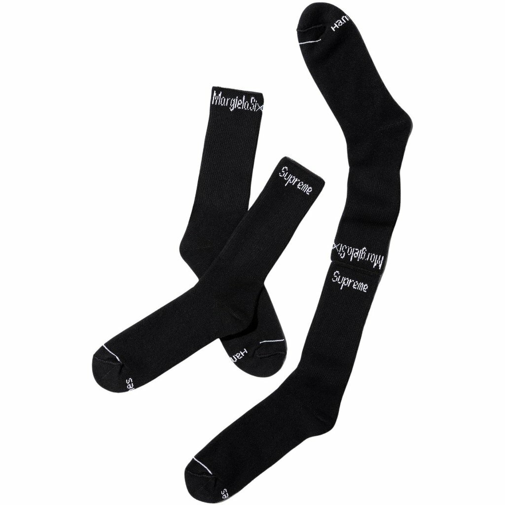 2024SS SUPREME MM6 MAISON MARGIELA HANES CREW SOCKS 襪子 聯名