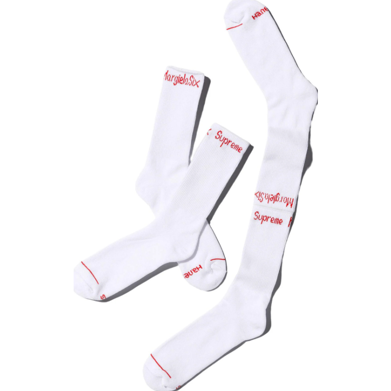 トップス supreme mm6 2Tanks S & Socks 6-12 Supreme x MM6 Maison Margiela Hanes Socks (pack Of two