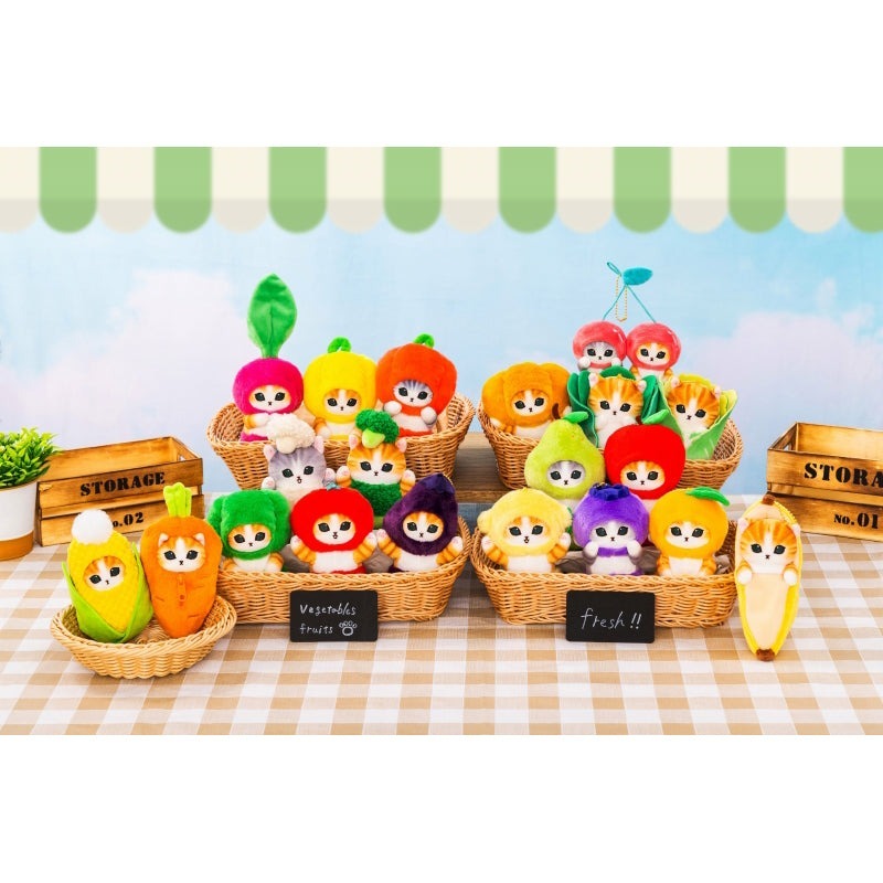 現貨┃mofusand Mofumofu Marche 貓咪 水果 吊飾