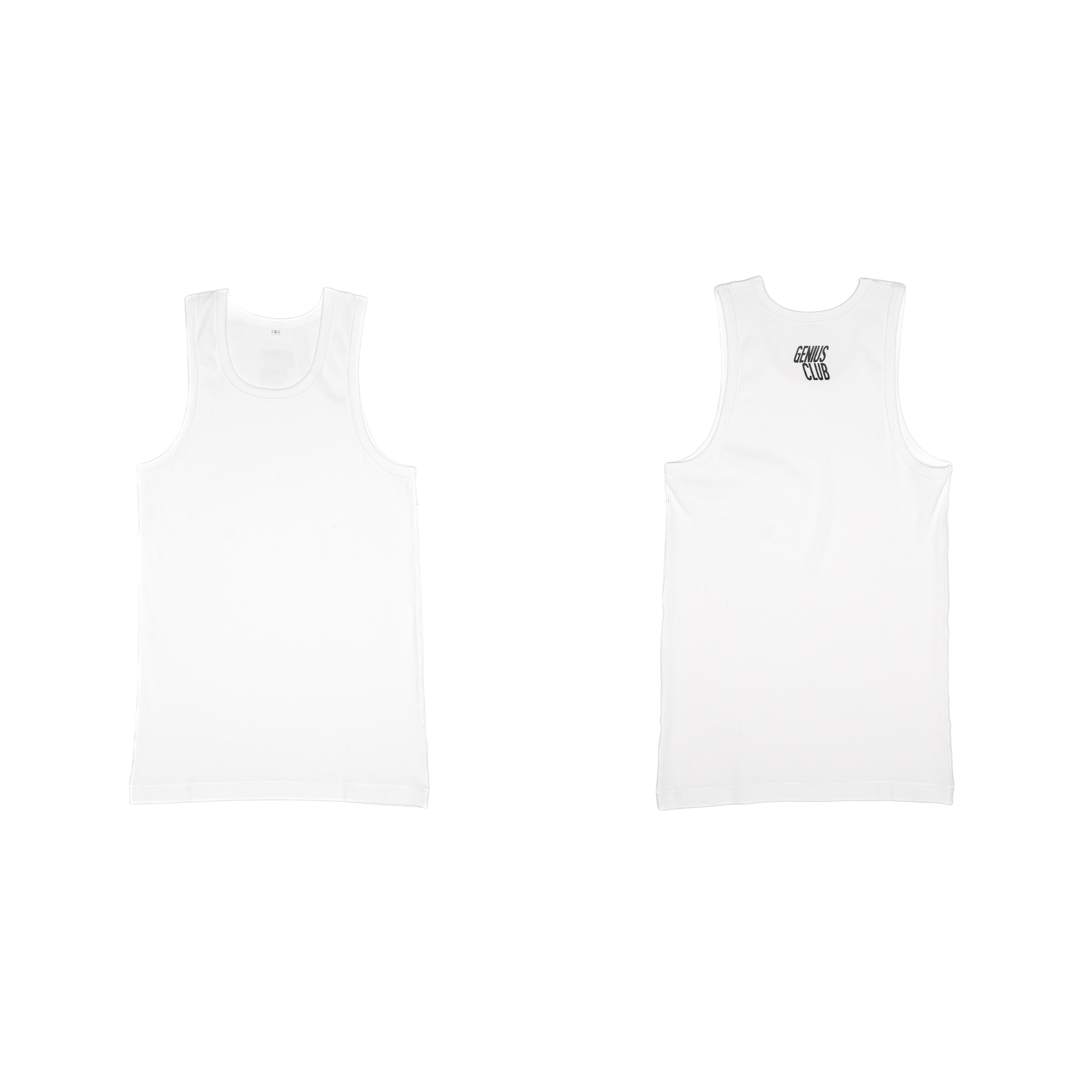 GENIUS CLUB / TAGLESS TANK TOP - WHITE