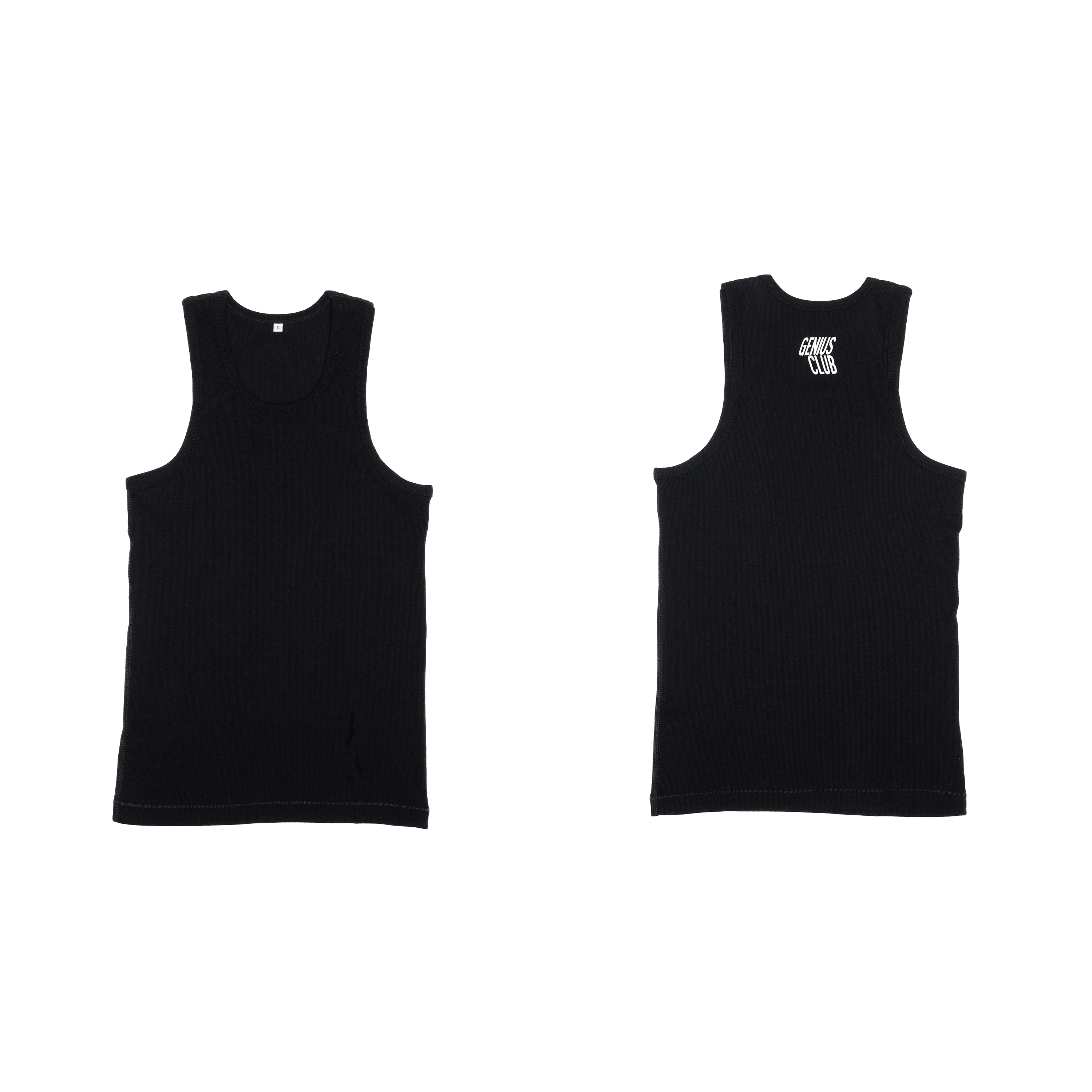 GENIUS CLUB / TAGLESS TANK TOP - BLACK