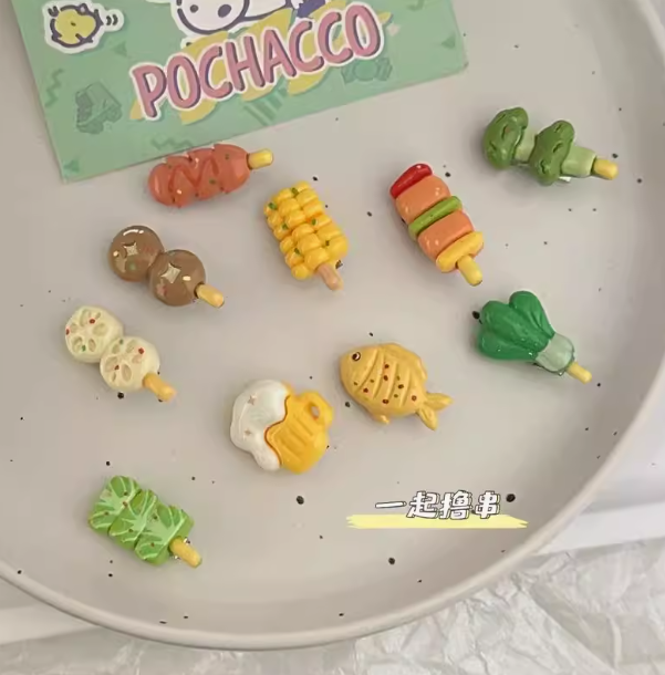 [5 FOR RM10] Fun Quirky Barbecue Skewer Hair Clip