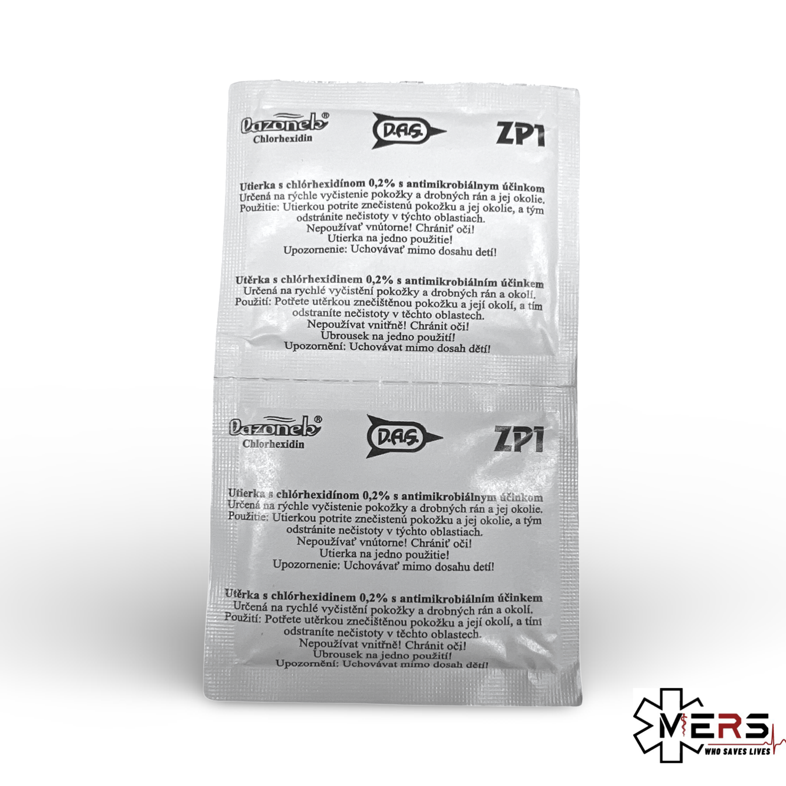 氯己定消毒紙 (2片/10片, 無酒精)