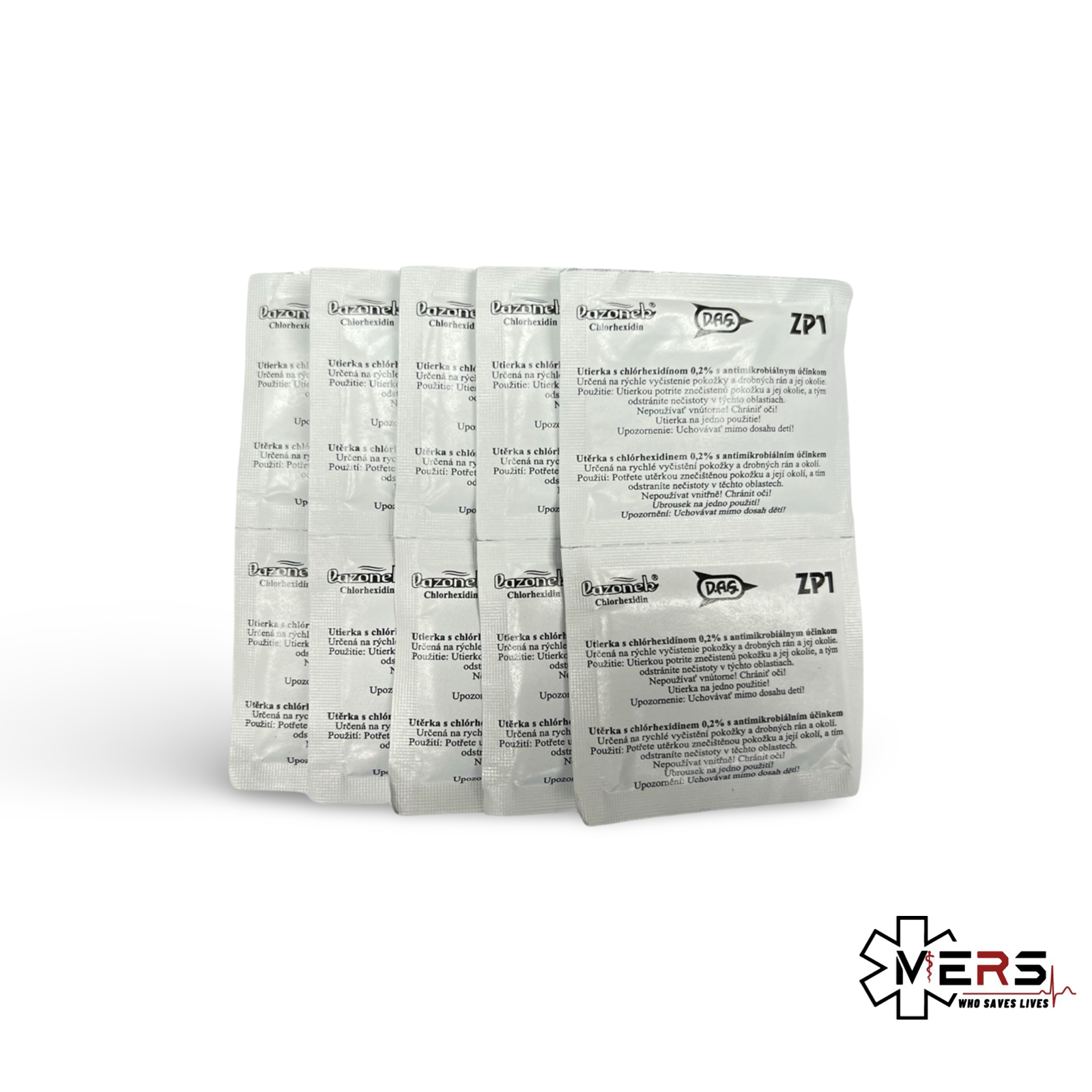 氯己定消毒紙 (2片/10片, 無酒精)