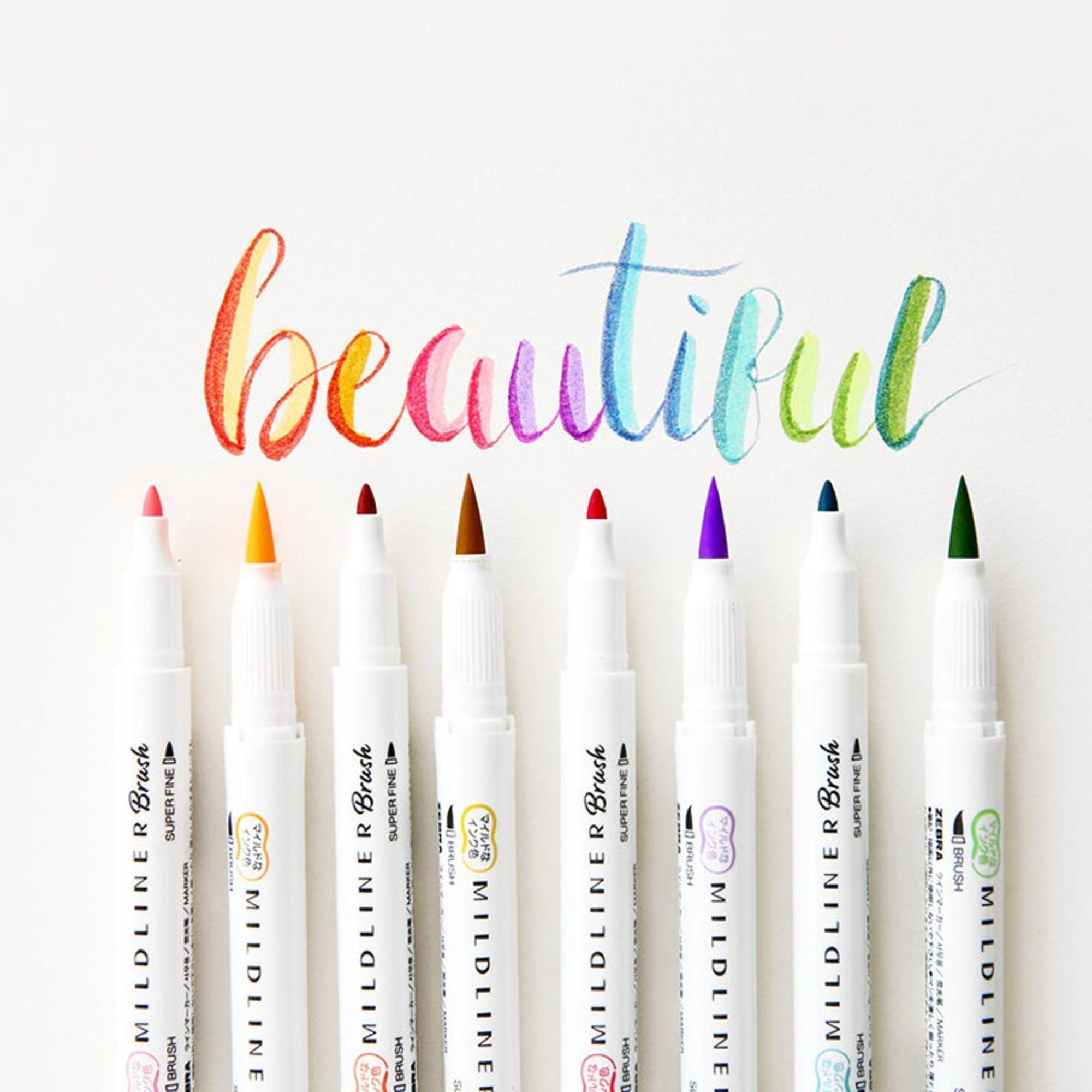Zebra Mildliner Brush 雙頭柔性螢光筆 毛筆咀 25色套裝
