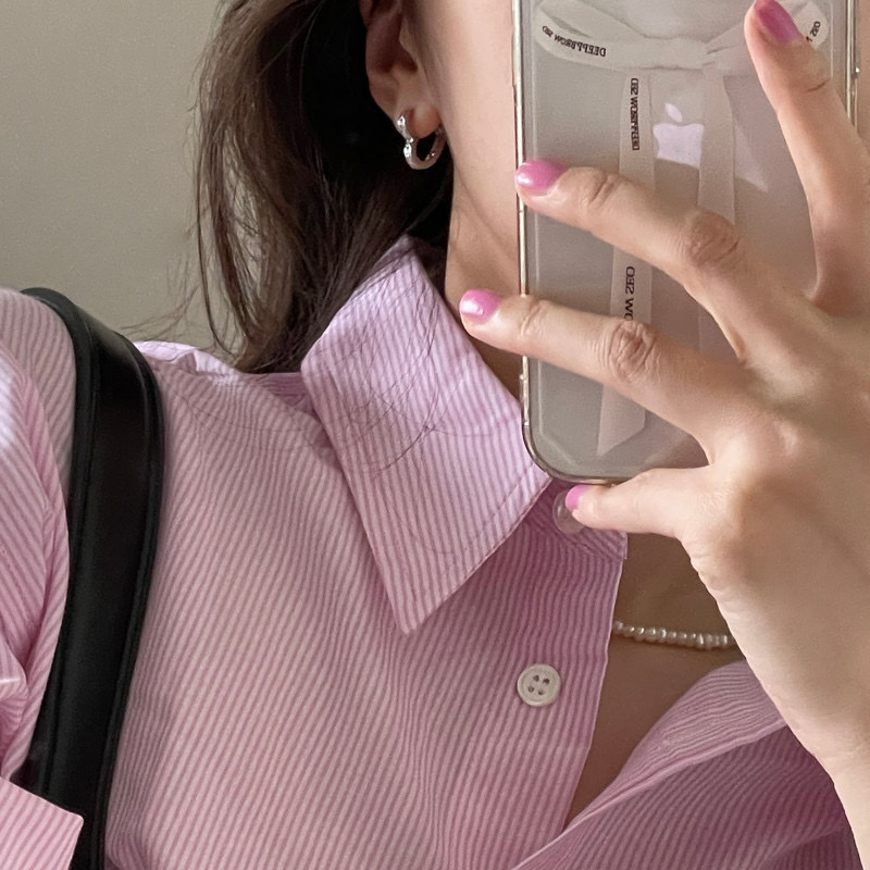 高級溫柔銀鑽心 鏤空厚框耳釦釘