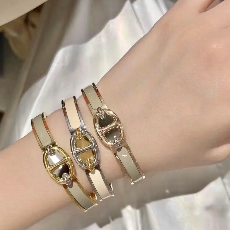 18k高訂豬鼻琺瑯 經典細定製手鐲