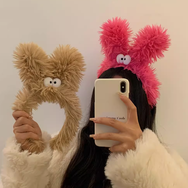 Cute Quirky Big Eyed Eared Plush Headband
