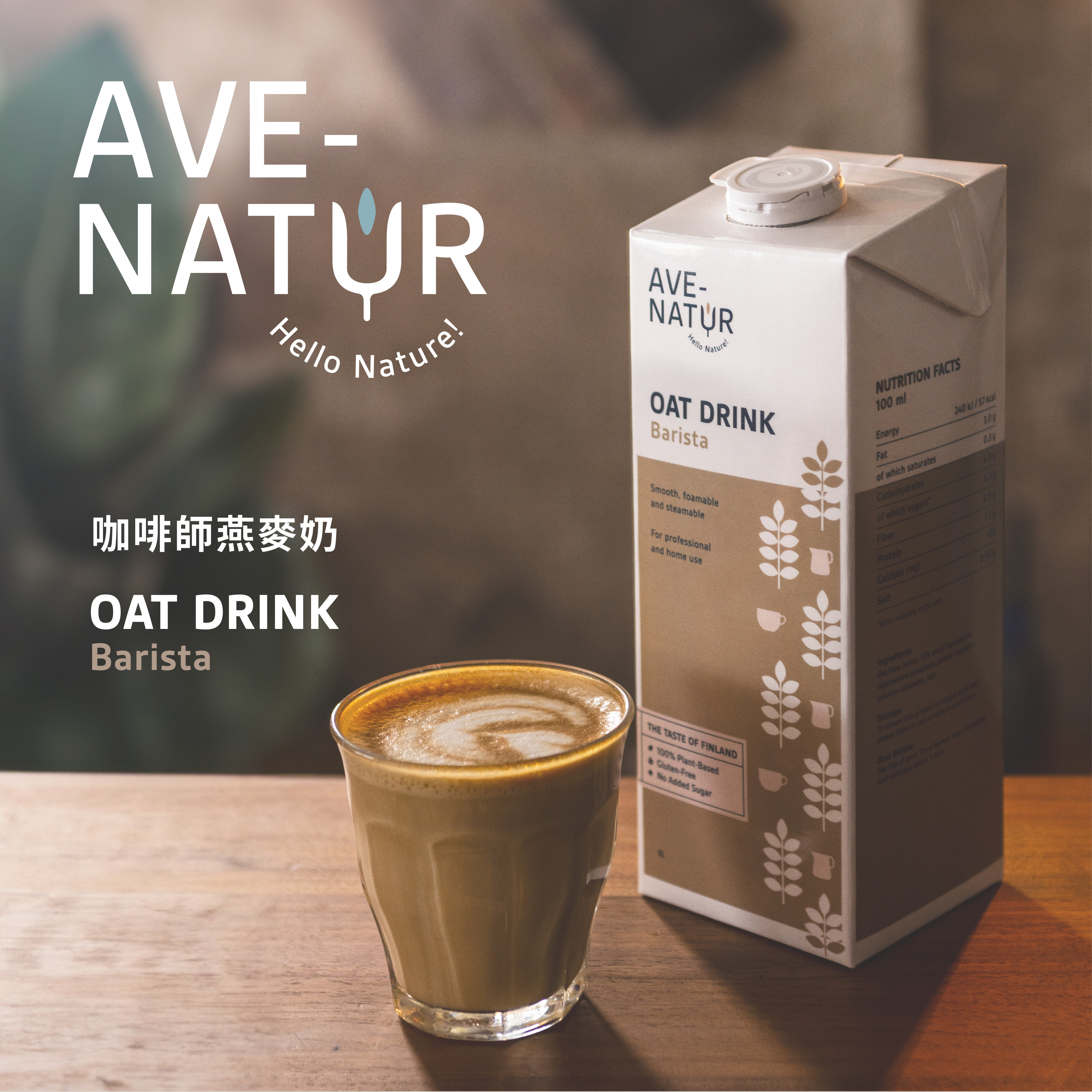 【Ave-Natur】芬蘭咖啡師燕麥奶 1L