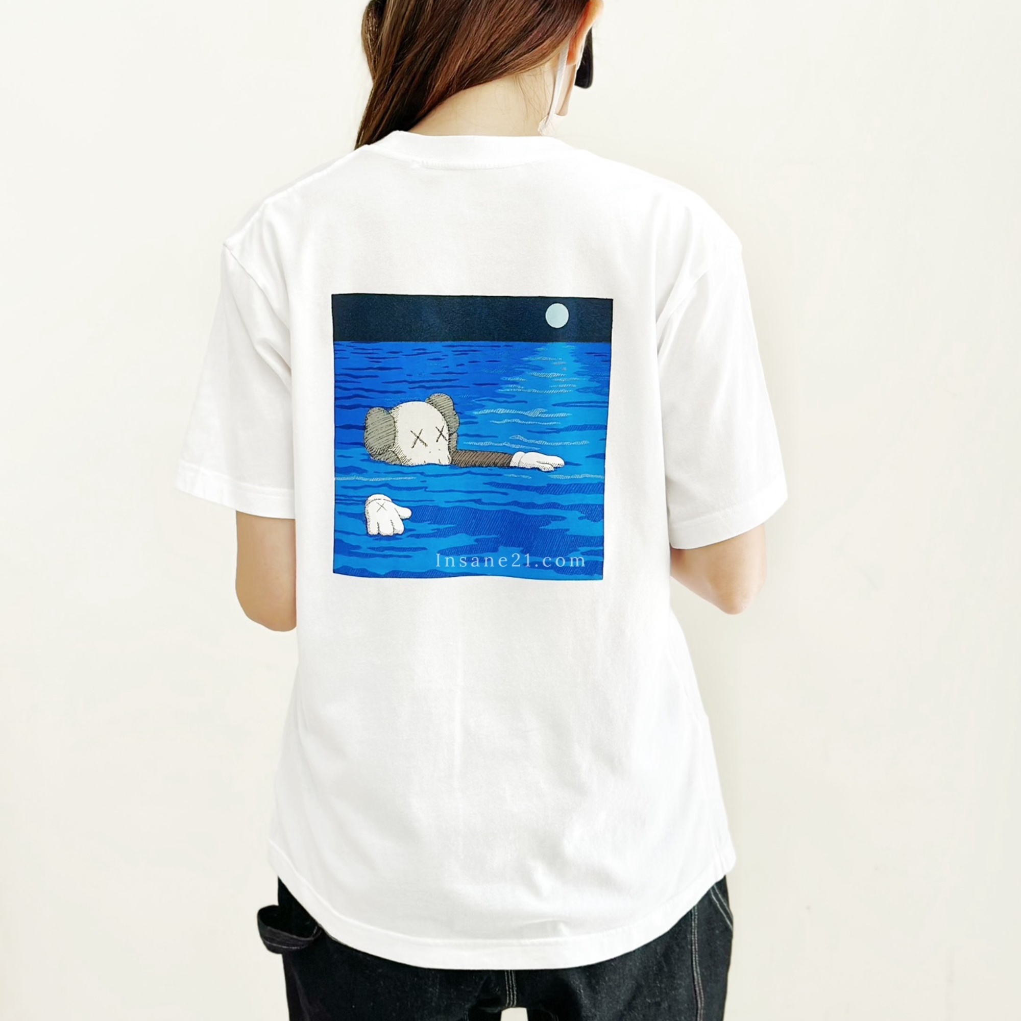 KAWS X UNIQLO UT  水彩 親子 短袖 短T 白