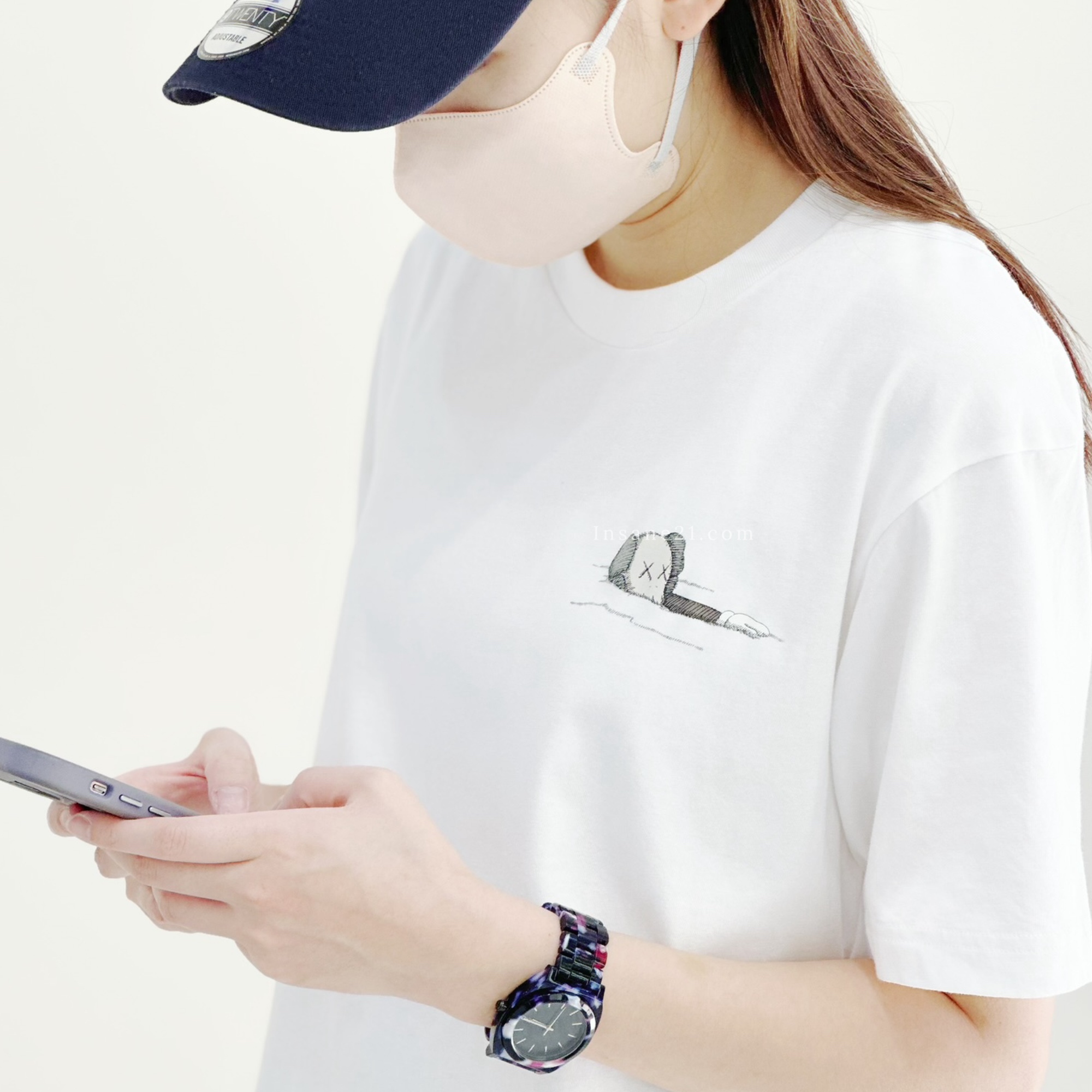 KAWS X UNIQLO UT  水彩 親子 短袖 短T 白