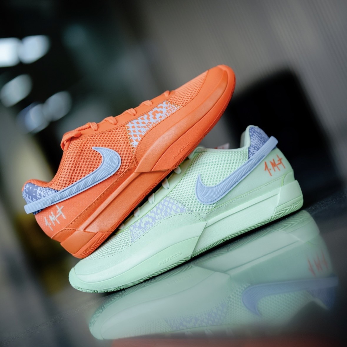 Nike JA 1 Mismatched 鴛鴦 橘色 綠色 Morant 實戰籃球鞋 莫蘭特
