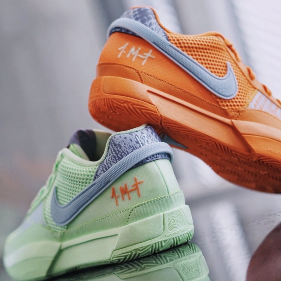 Nike JA 1 Mismatched 鴛鴦 橘色 綠色 Morant 實戰籃球鞋 莫蘭特