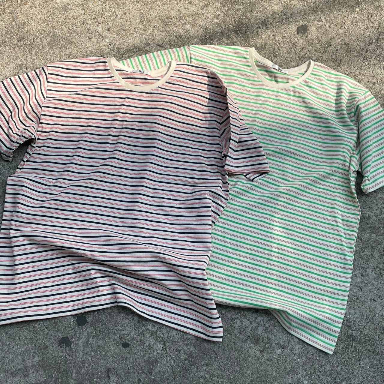 橫間短袖Tee OREO-062T