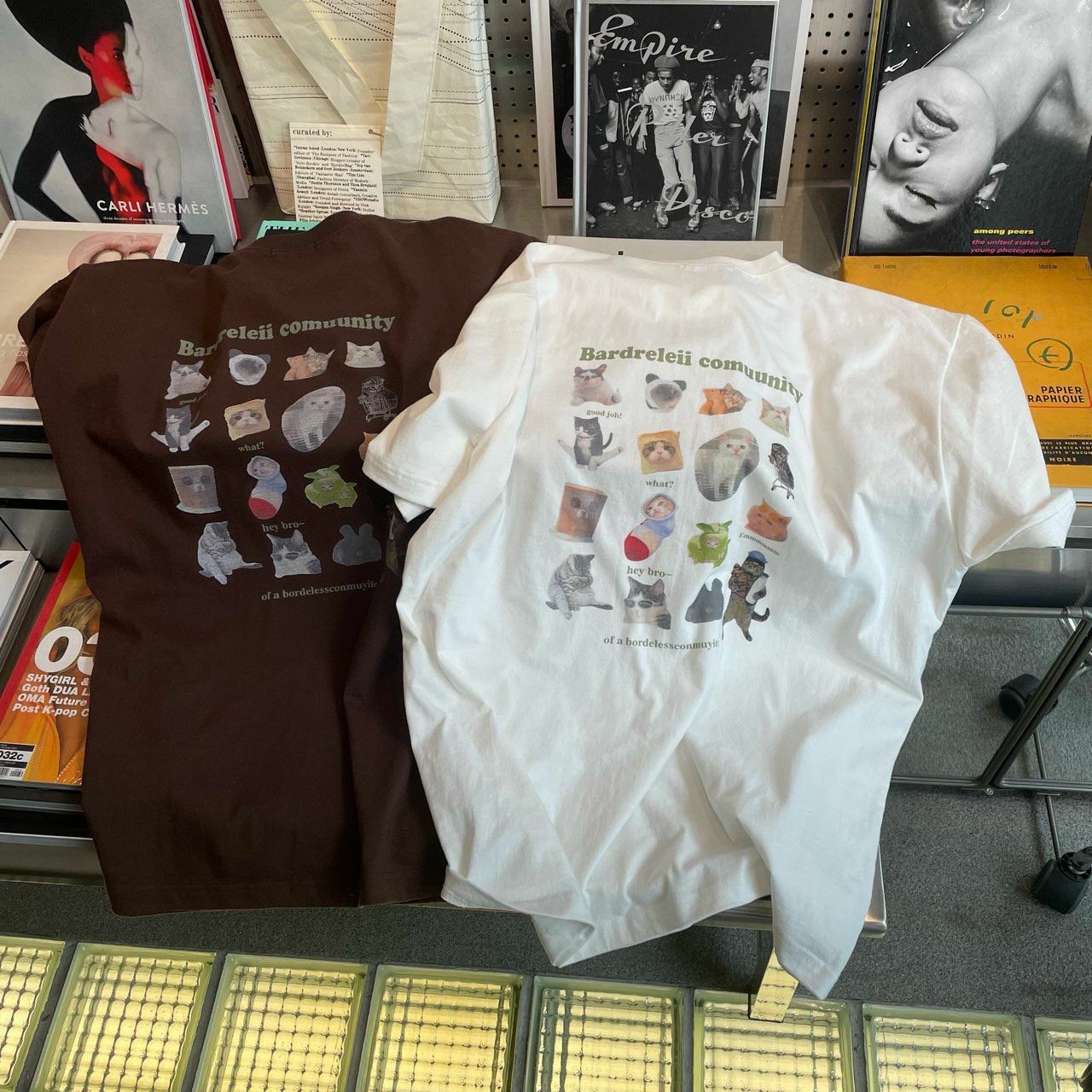 貓仔圖案英文字短袖Tee OREO-063T