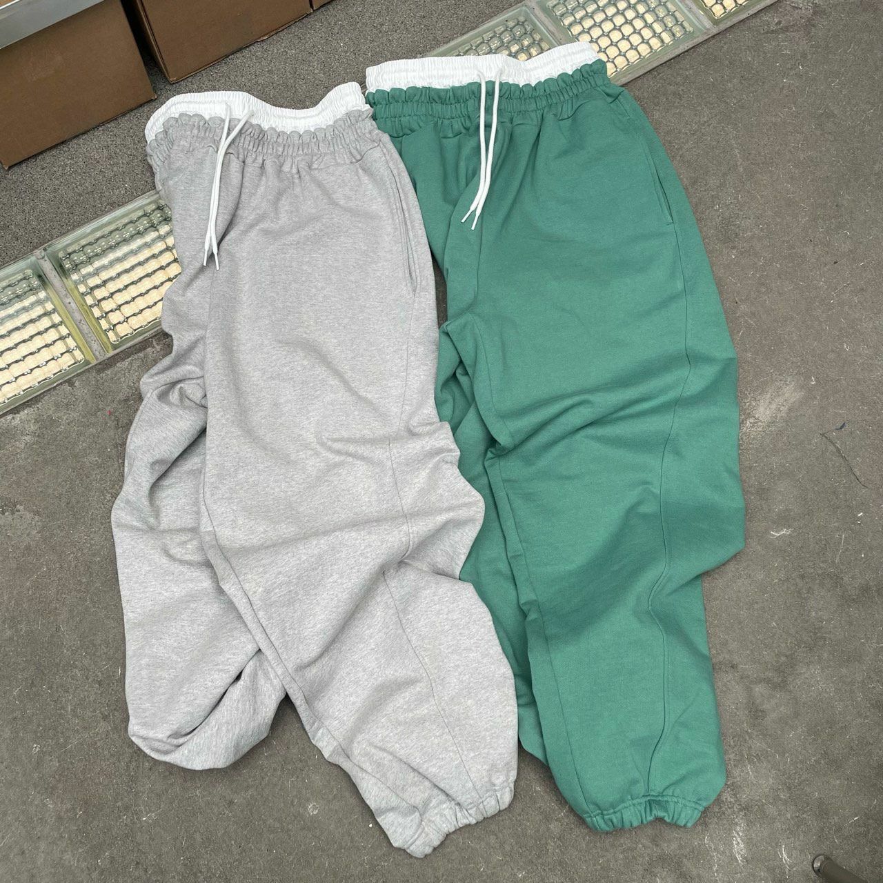 淨色棉質束腳運動褲 OREO-064P