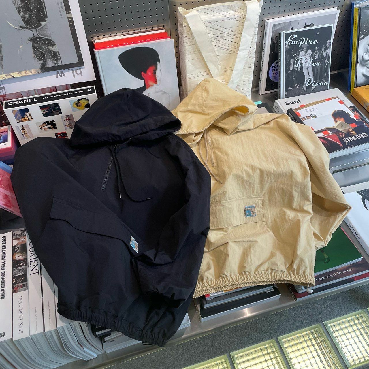 淨色半拉鍊連帽風褸 OREO-065JK