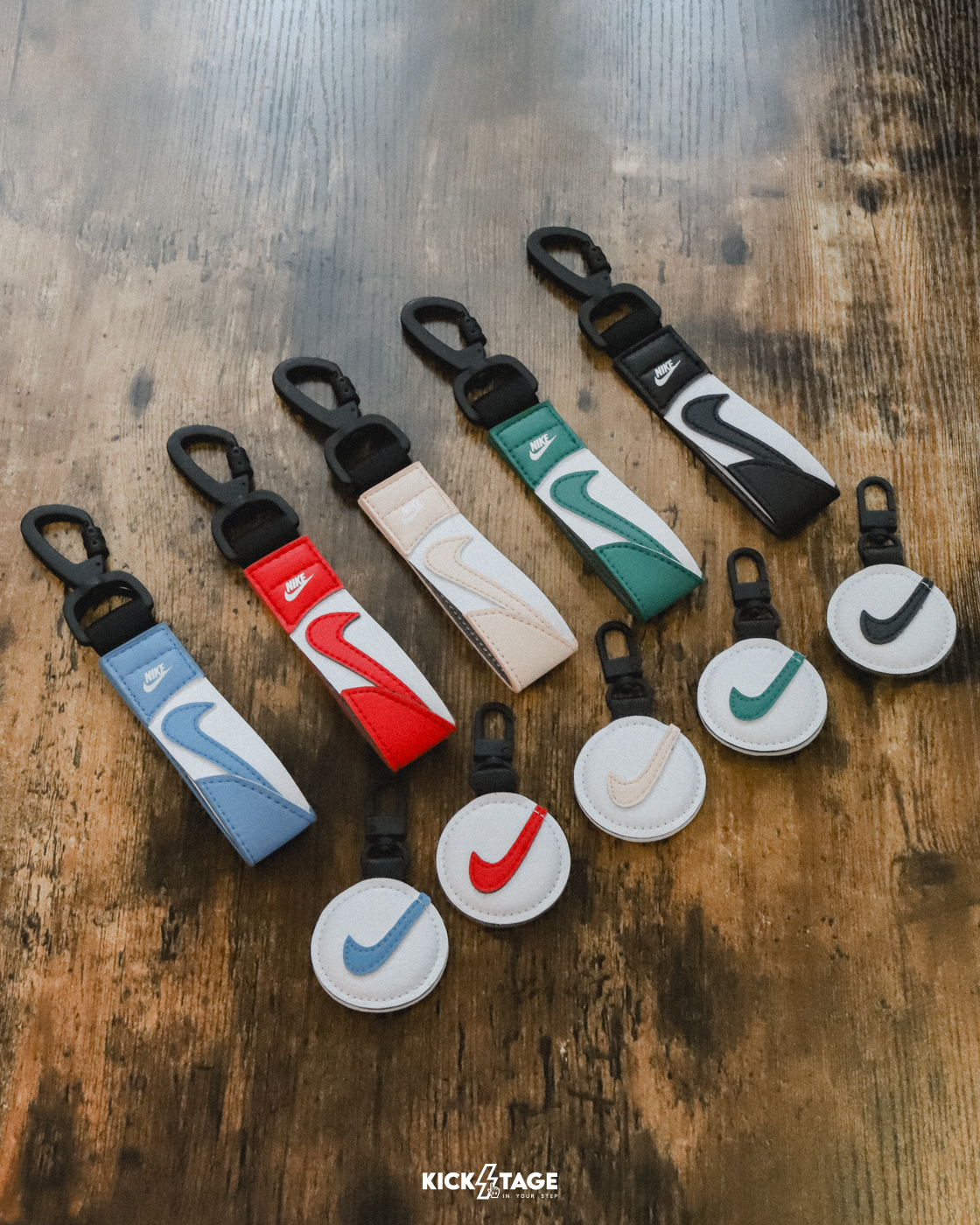 NIKE PREMIUM TAG FOB 五色 運動 休閒 皮革 磁扣包 鑰匙扣 吊飾【HF4181】【HF3613】NIKEICON