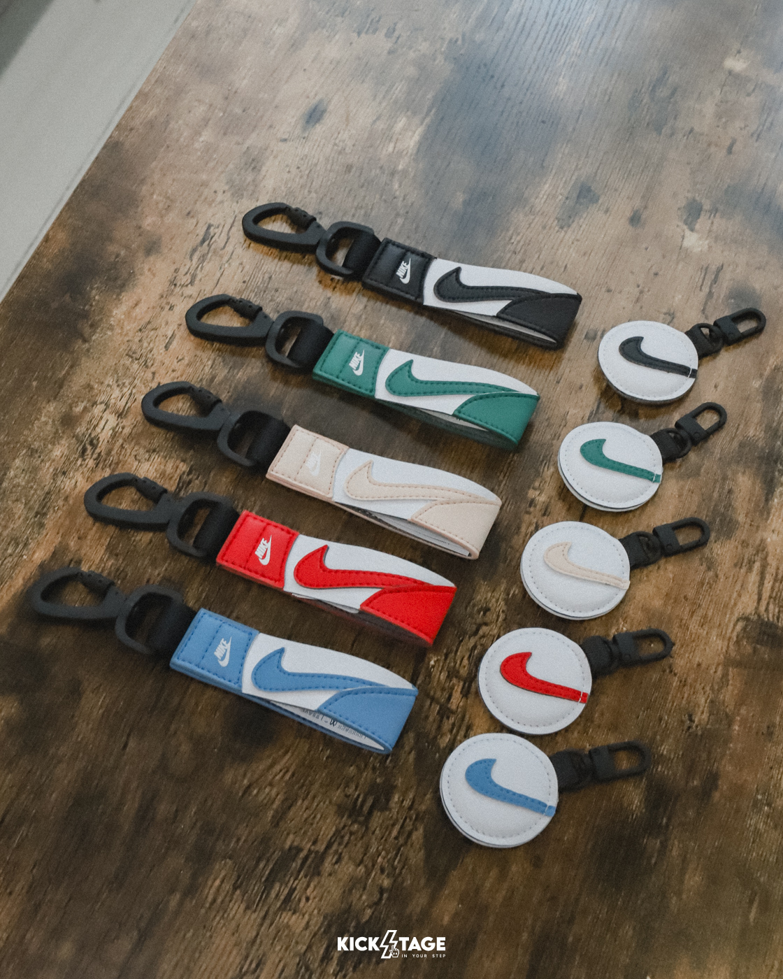 NIKE PREMIUM TAG FOB 五色 運動 休閒 皮革 磁扣包 鑰匙扣 吊飾【HF4181】【HF3613】NIKEICON