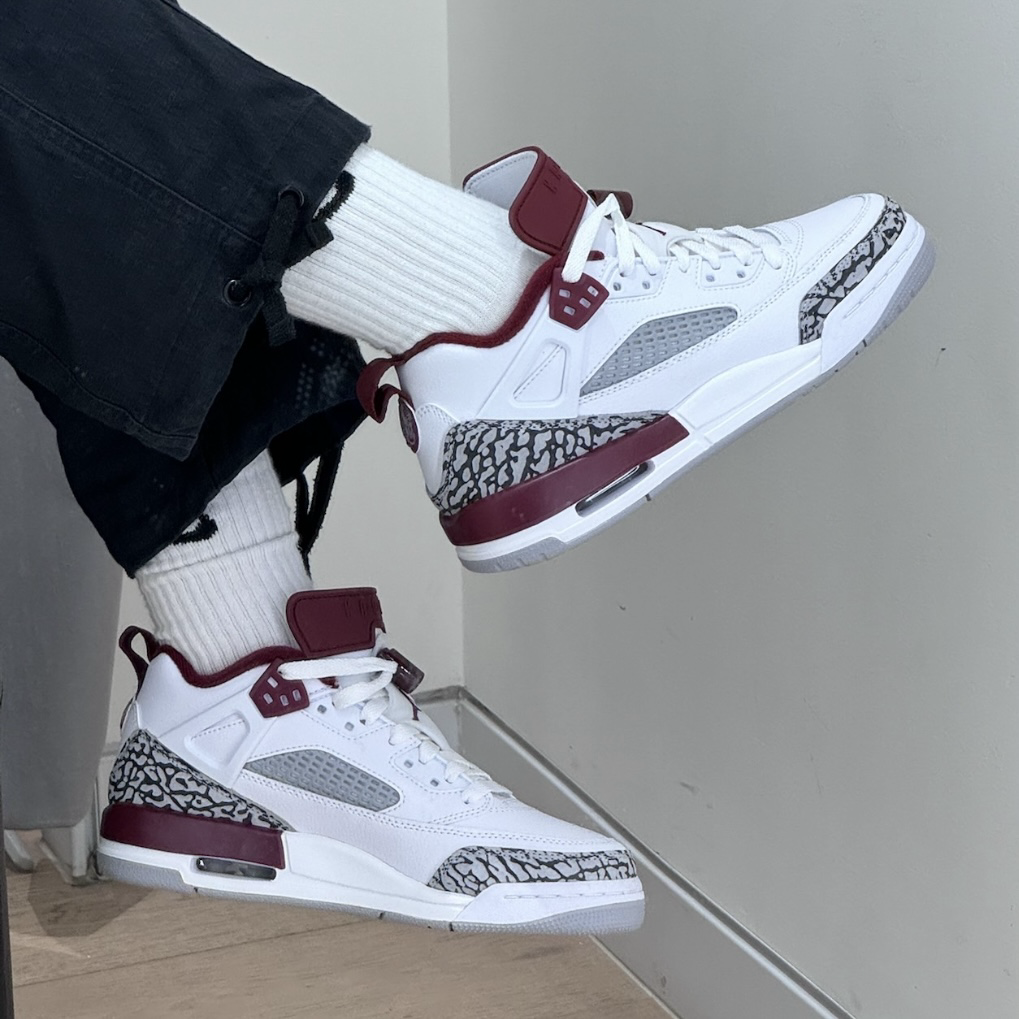 Nike Jordan Spizike Low Team Red 酒紅灰爆裂紋 白酒紅 復古