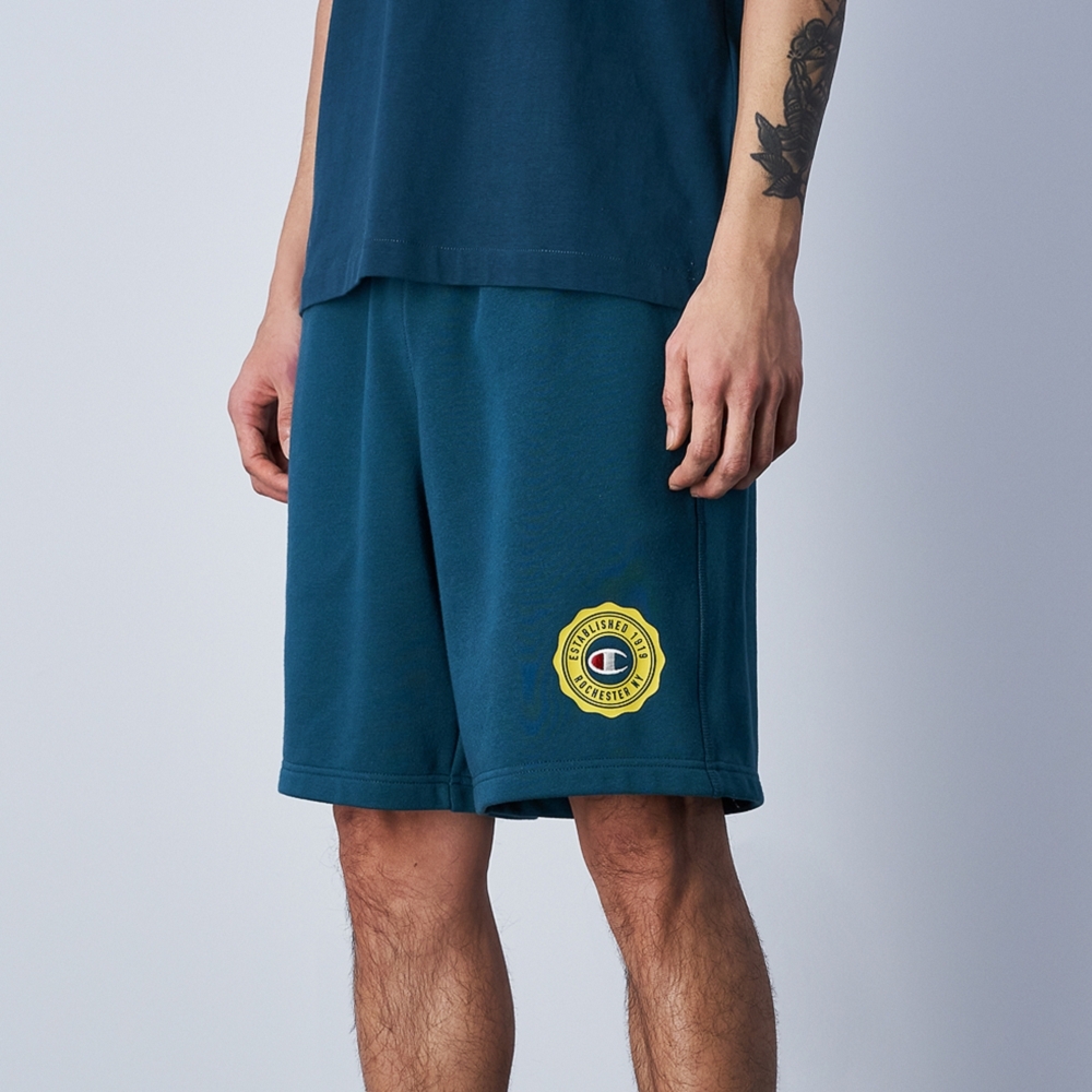 男款-ROCHESTER 體育學院百慕達短褲-綠色（219850-GS549）