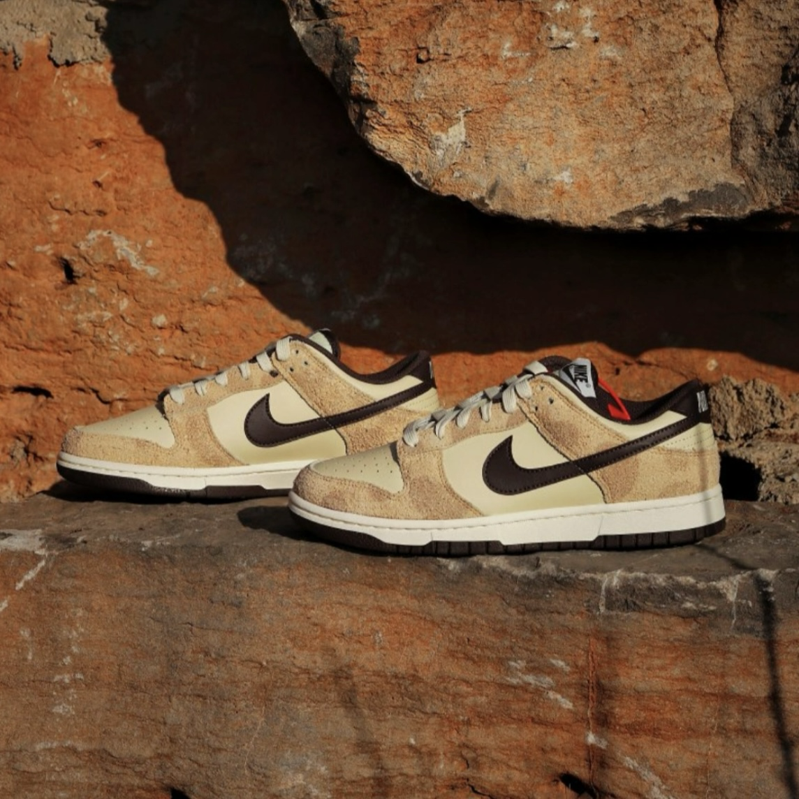 Nike Dunk Low PRM Cheetah 米白棕 豹紋 卡其 獵豹 麂皮 皮革 拼接