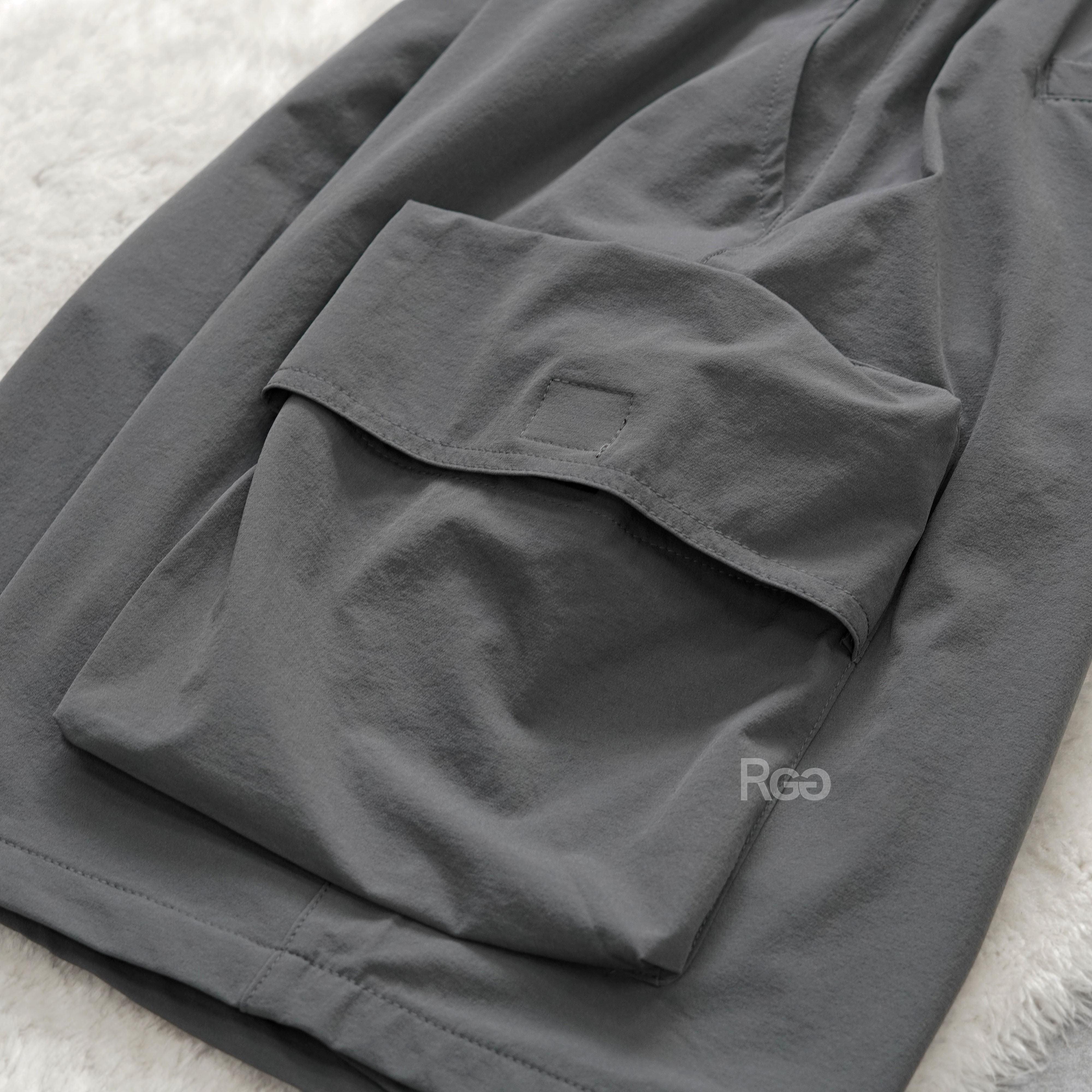 #95833 韓國涼感工裝大口袋短褲口袋細節照