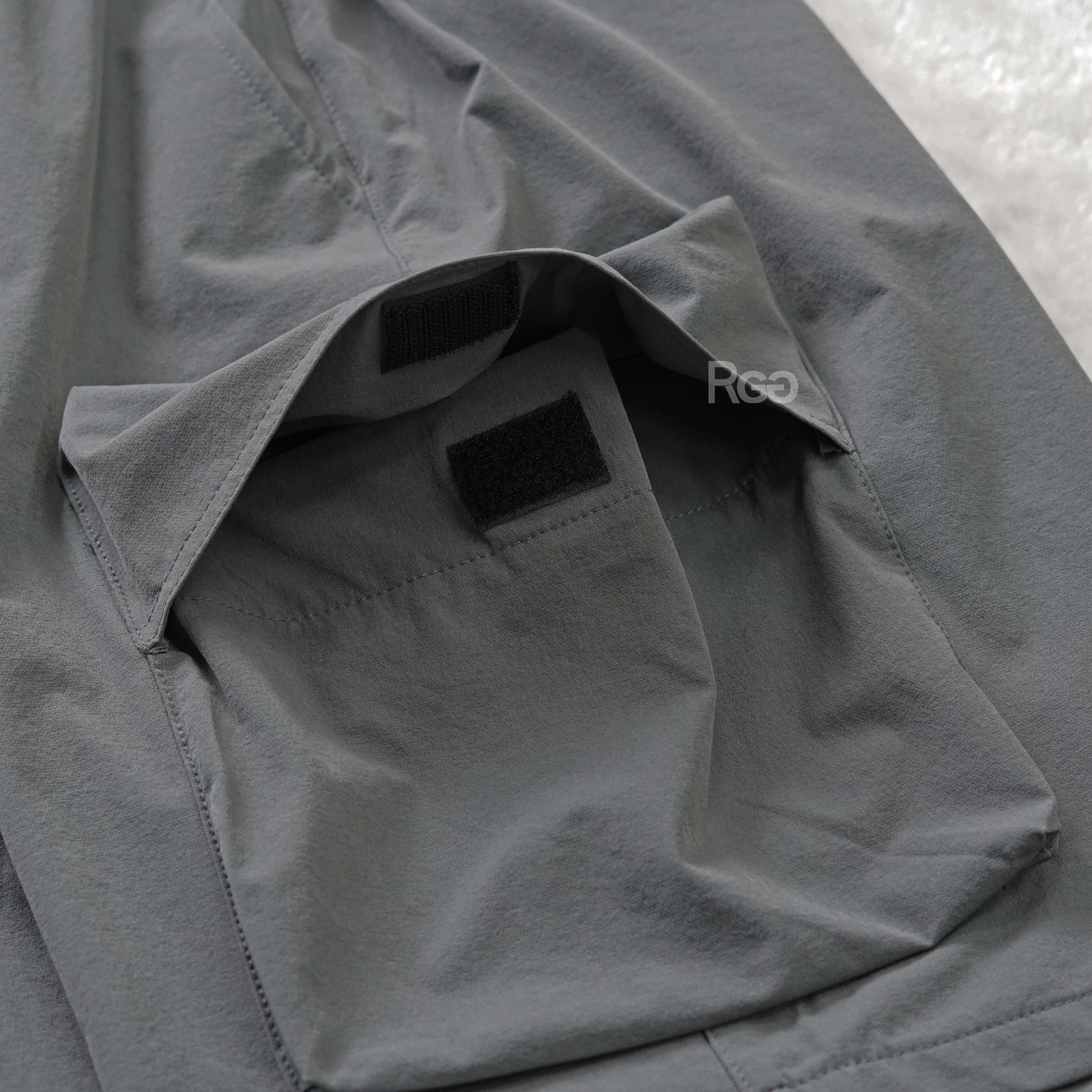 #95833 韓國涼感工裝大口袋短褲掀蓋式口袋細節照