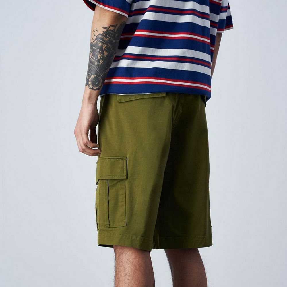 男款-ROCHESTER 多重口袋工裝短褲-綠色（219866-GS573）