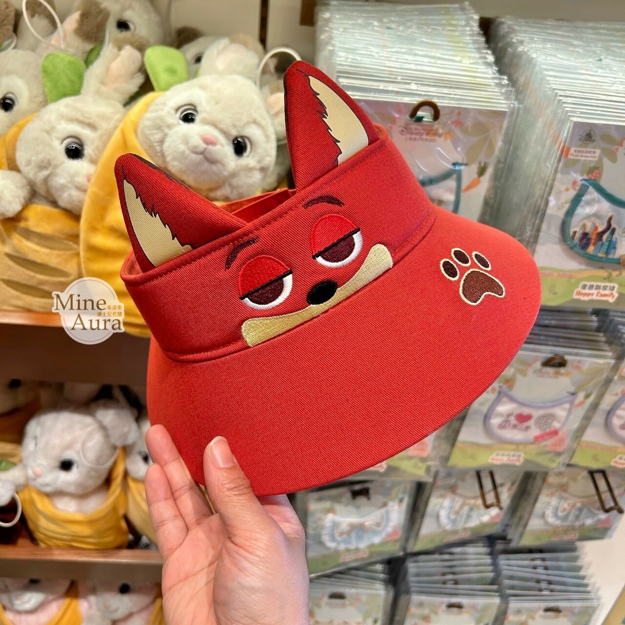 胡尼克 Nick 立體耳朵 造型 遮陽帽 帽子 動物方城市 Zootopia -上海迪士尼樂園