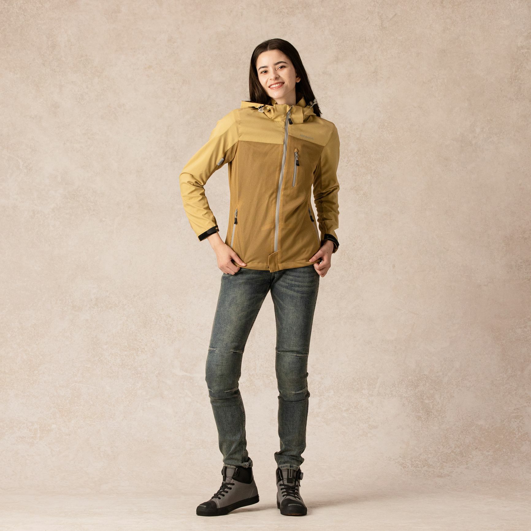 HONDA純正部品 夏季男女款網眼連帽外套(卡其)