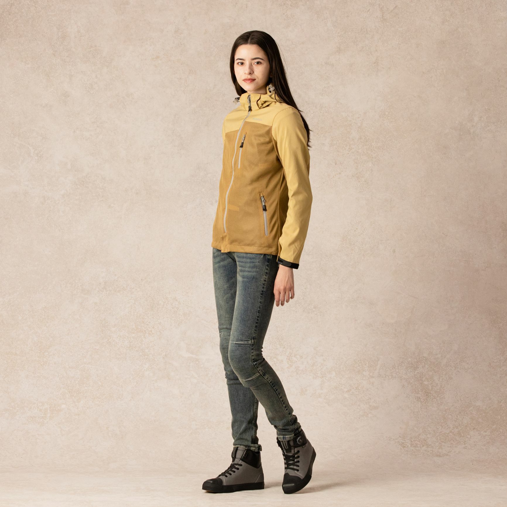 HONDA純正部品 夏季男女款網眼連帽外套(卡其)