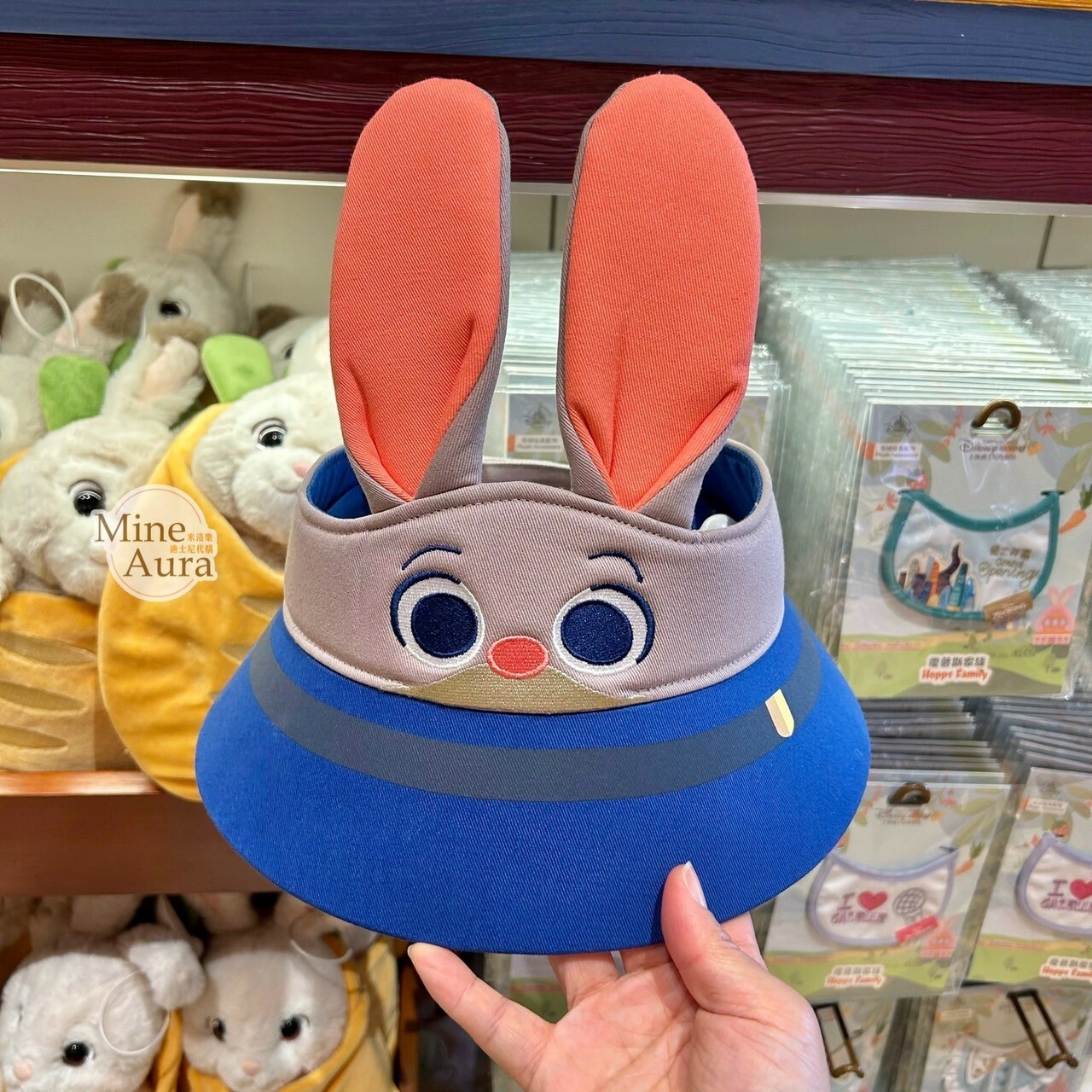 哈茱蒂 Judy 兔 立體耳朵 造型 遮陽帽 帽子 動物方城市 Zootopia -上海迪士尼樂園