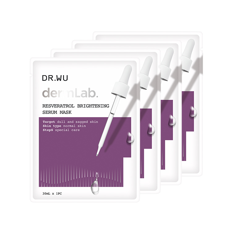 白藜蘆醇亮白精華面膜4入