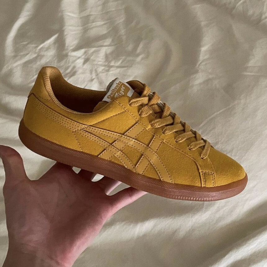 ONITSUKA TIGER DD TRAINER 鬼塚虎 芥黃 麂皮 焦糖底 / 預購