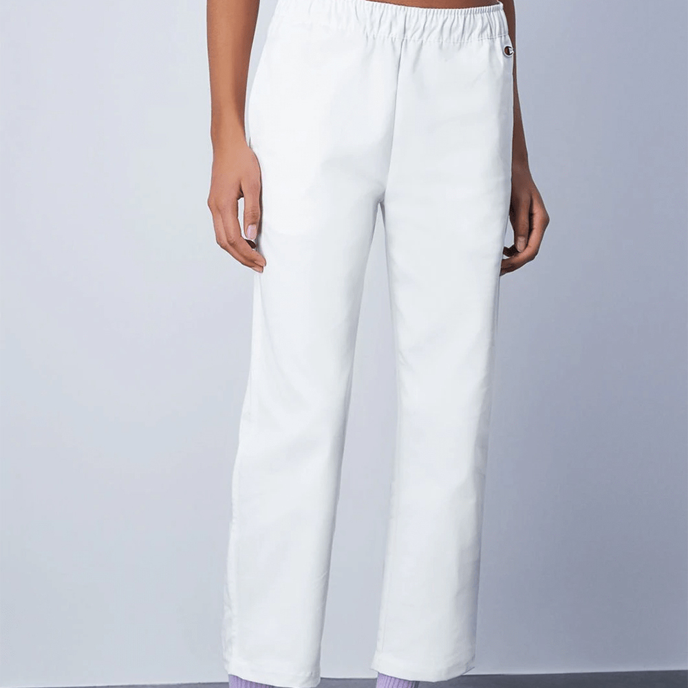 女款 -ROCHESTER寬版九分休閒長褲-白色（117202-WW001）